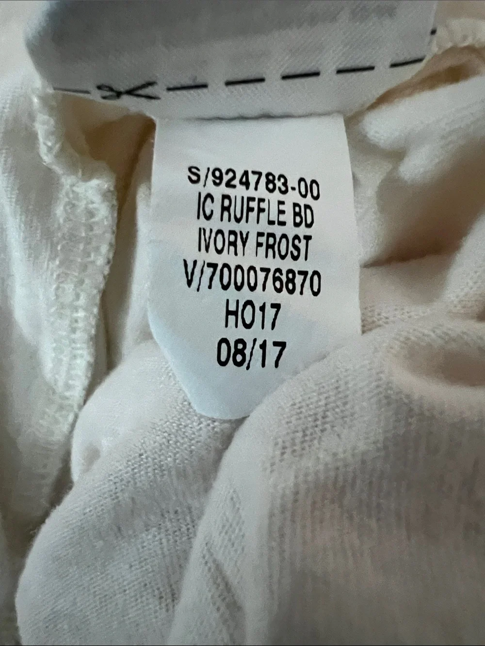 Gap | Baby Girls Cream Star-Print Ruffle Bodysuit Top Size 0-3 Months